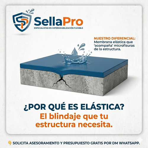 Kit SellaPro Membrana Elástica Impermeable (Bolsa 5 kg + Accesorios)
